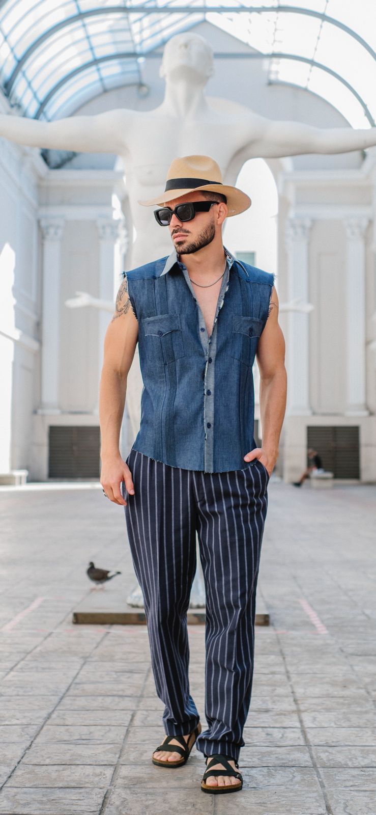 Pantalón de rayas