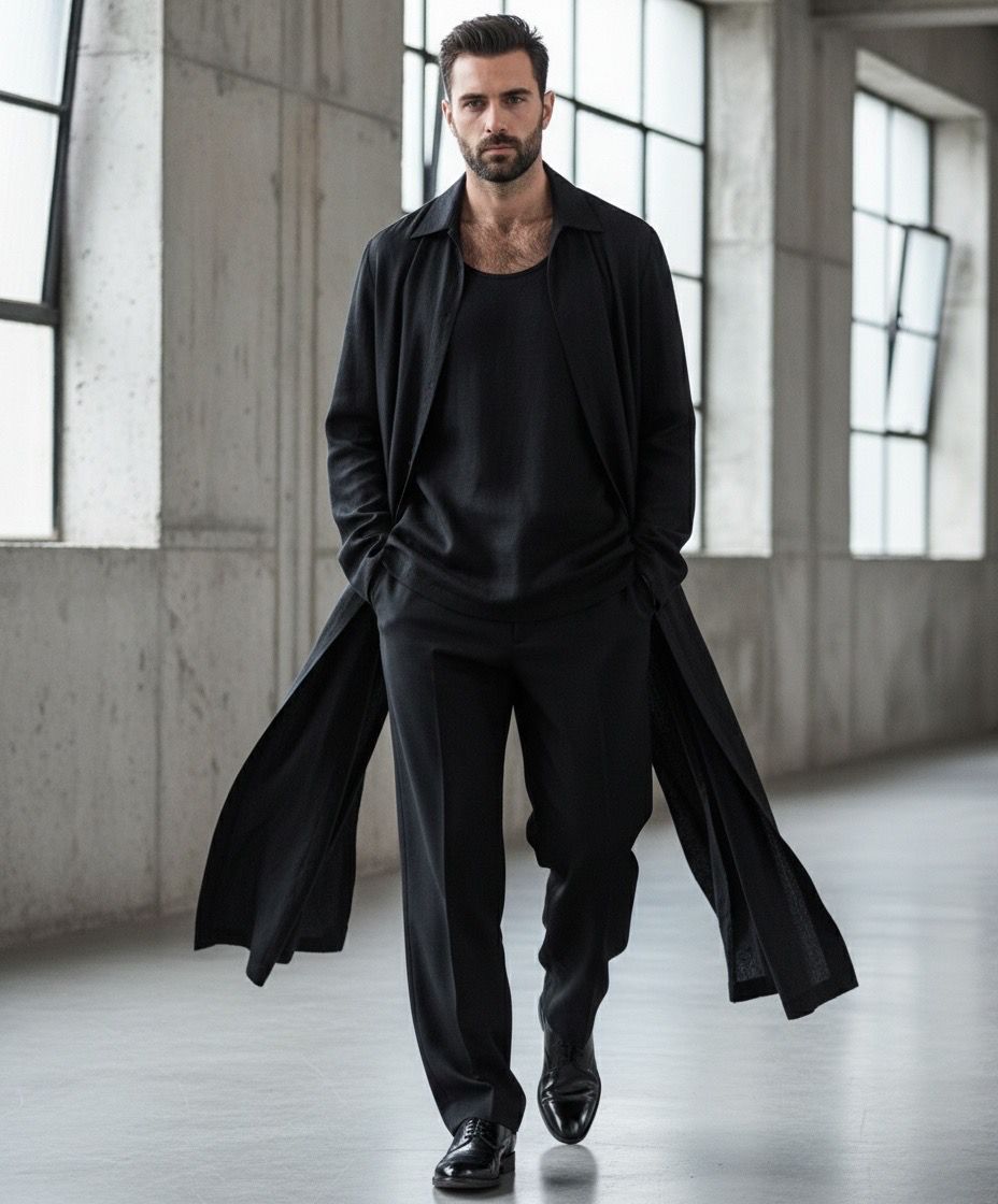 Traje minimalista