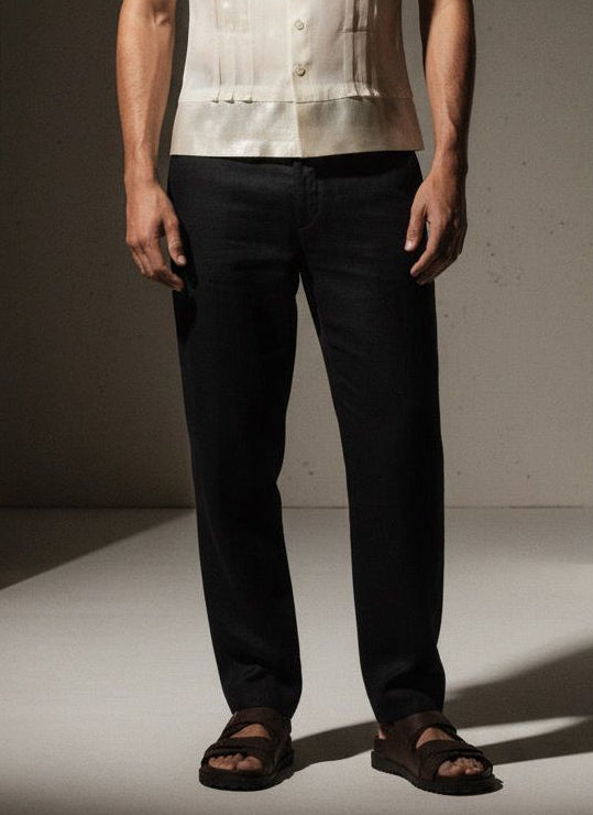 Pantalón Noir Corrugado